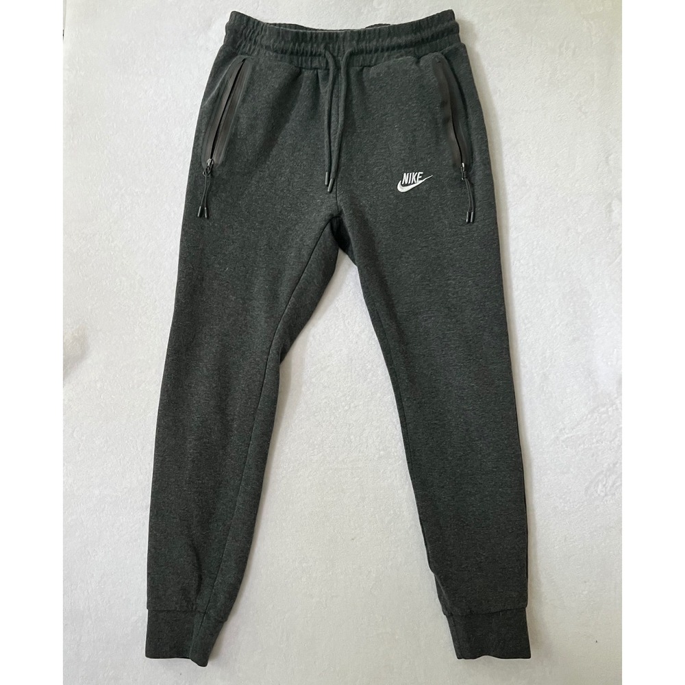 Nike Joggers Charcoal Grey Tech Fleece Style Tapered Sweatpants Small
